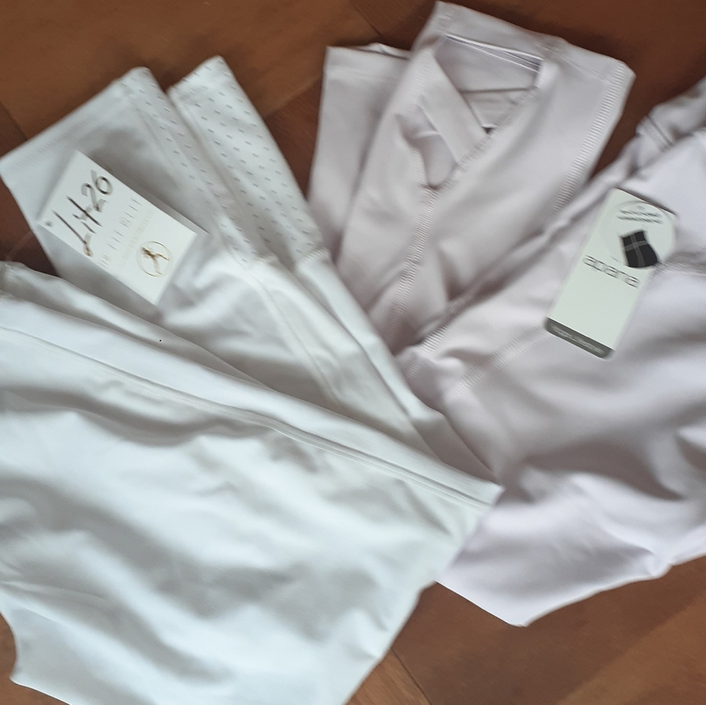 Two Pair of Running Pants Purple and White